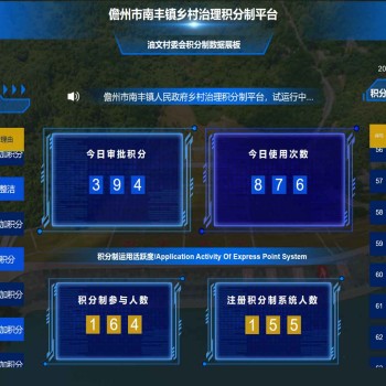 村級(jí)鄉(xiāng)村治理數(shù)據(jù)大屏